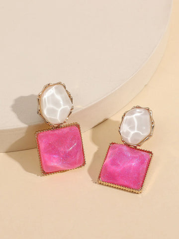 Square Drop Earrings shein