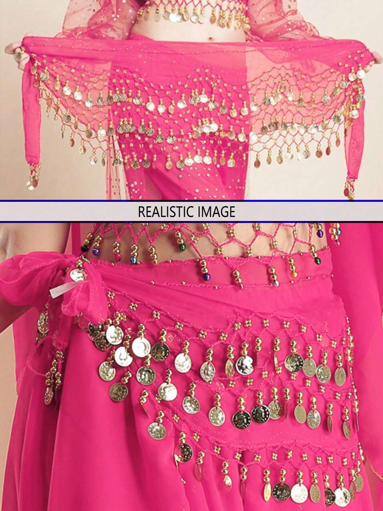 1pc Women's Belly Dance Waist Chain shein