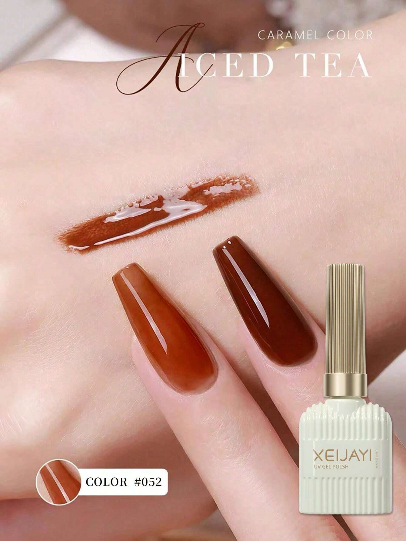 1pc 15Ml Iced Tea Nail Gel Polish shein