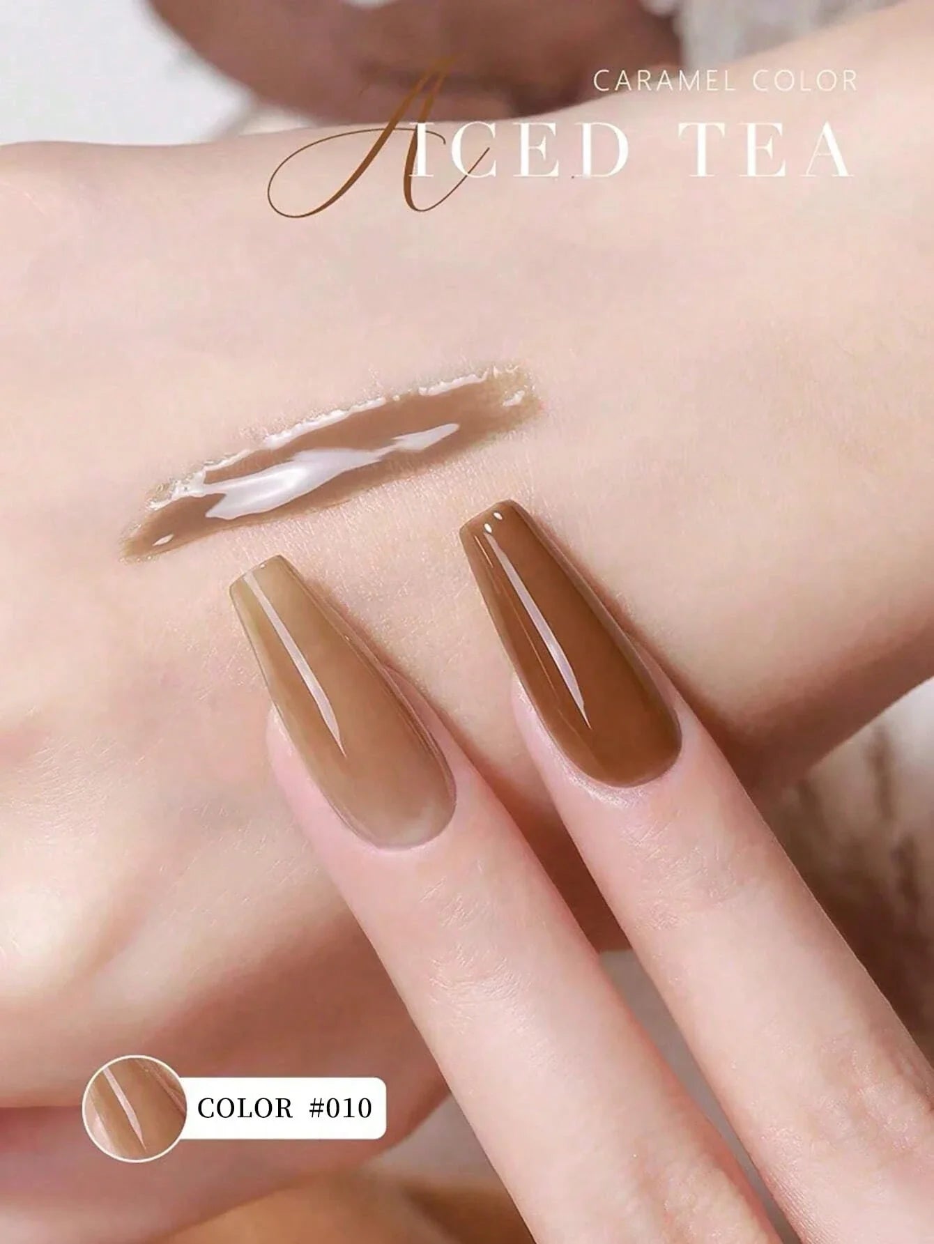 1pc 15Ml Iced Tea Nail Gel Polish shein