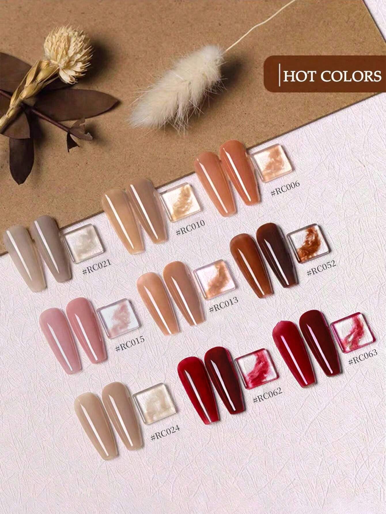 1pc 15Ml Iced Tea Nail Gel Polish shein