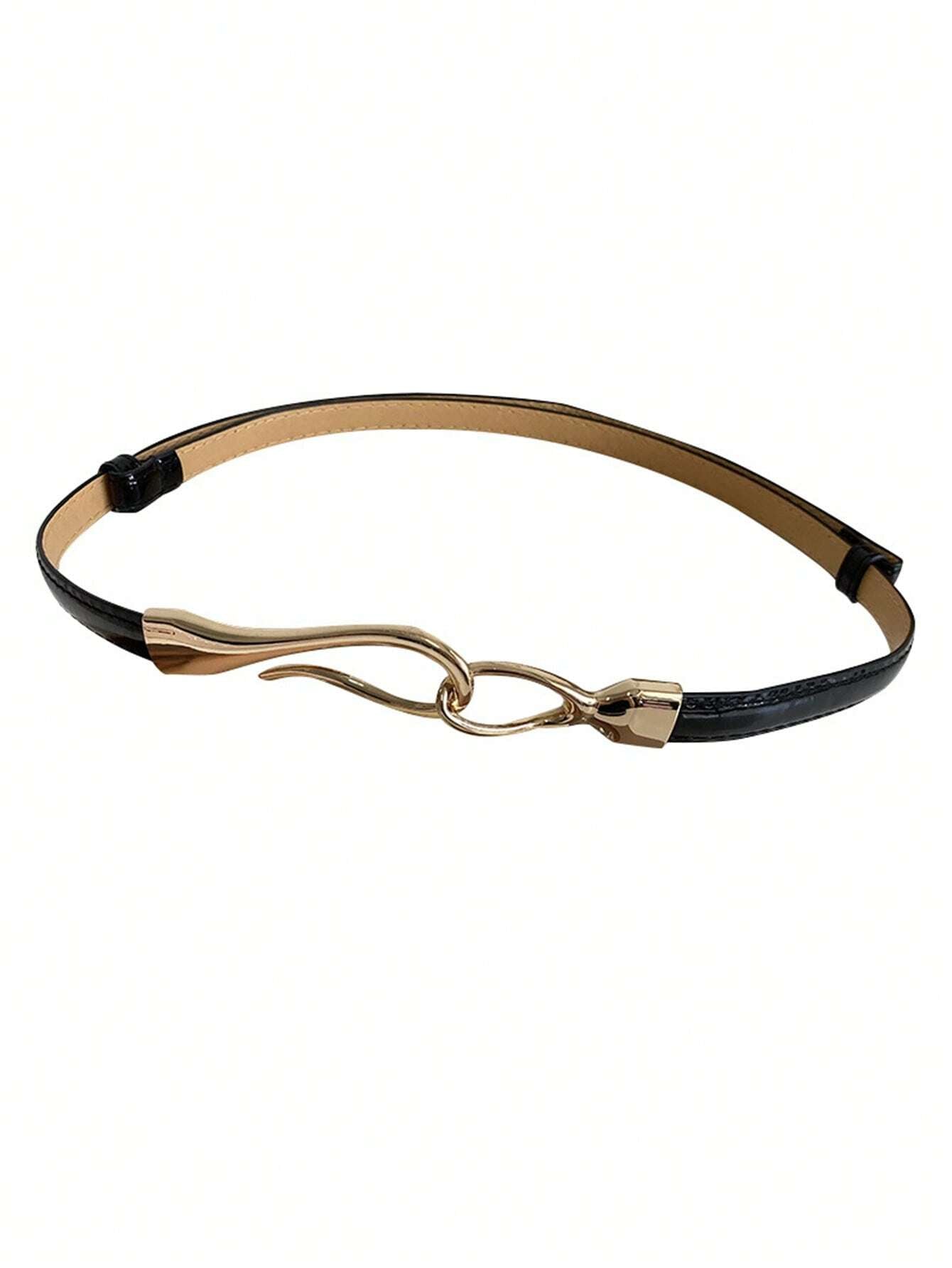 1pc Adjustable Women's Decorative Cinched Waist Stylish Versatile Dress Coat Hook Belt