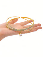 1pc Elegant Water Drop Crystal Princess Necklace & Headchain shein