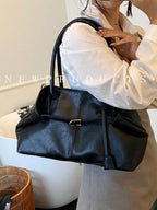 FEISTURE 1pc Spring & Summer Fashion Patchwork Denim Hand Bag shein