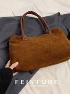 FEISTURE 1pc Spring & Summer Fashion Patchwork Denim Hand Bag shein