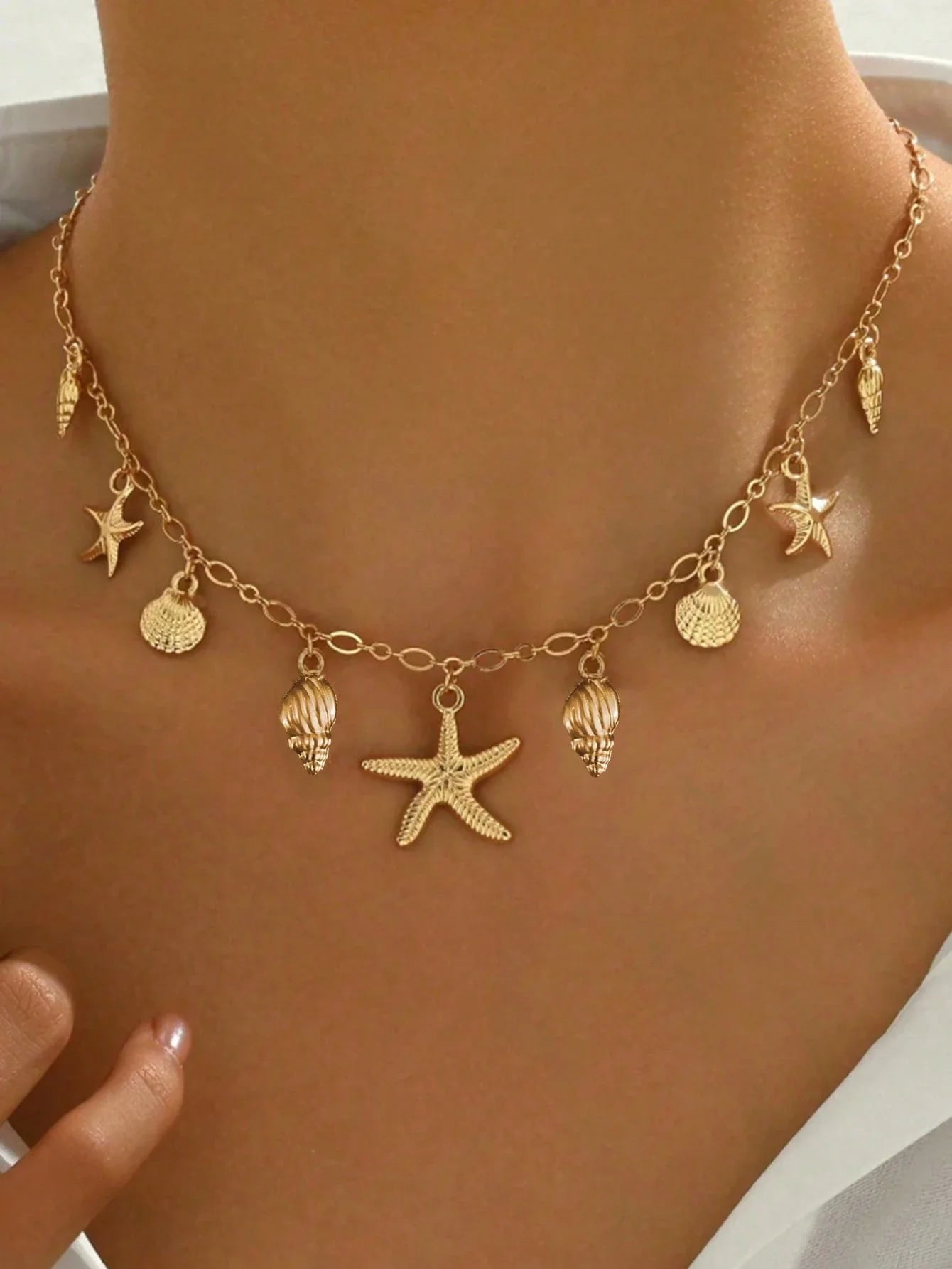 1pc Fashionable ZA Layered Necklace shein