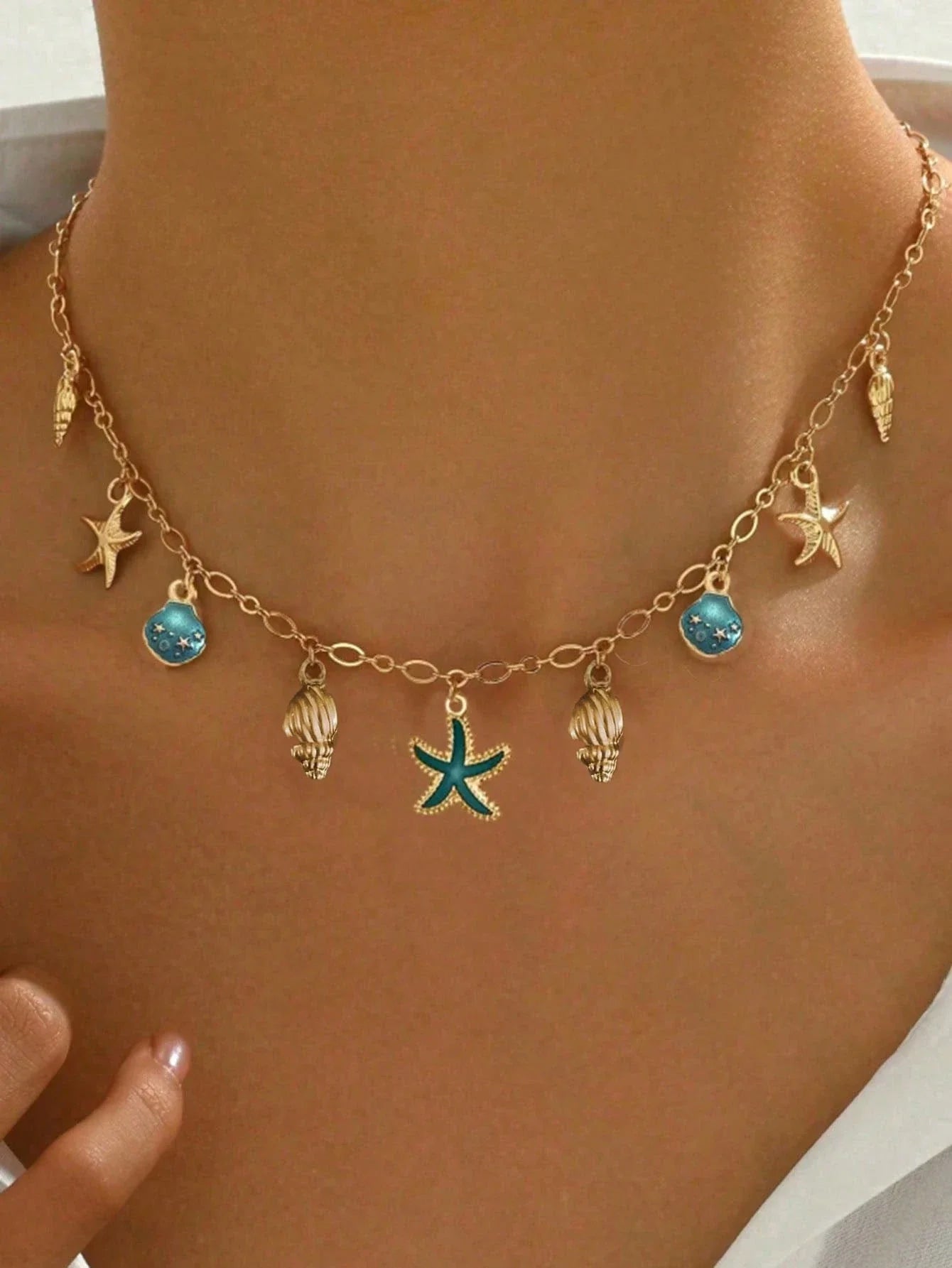 1pc Fashionable ZA Layered Necklace shein