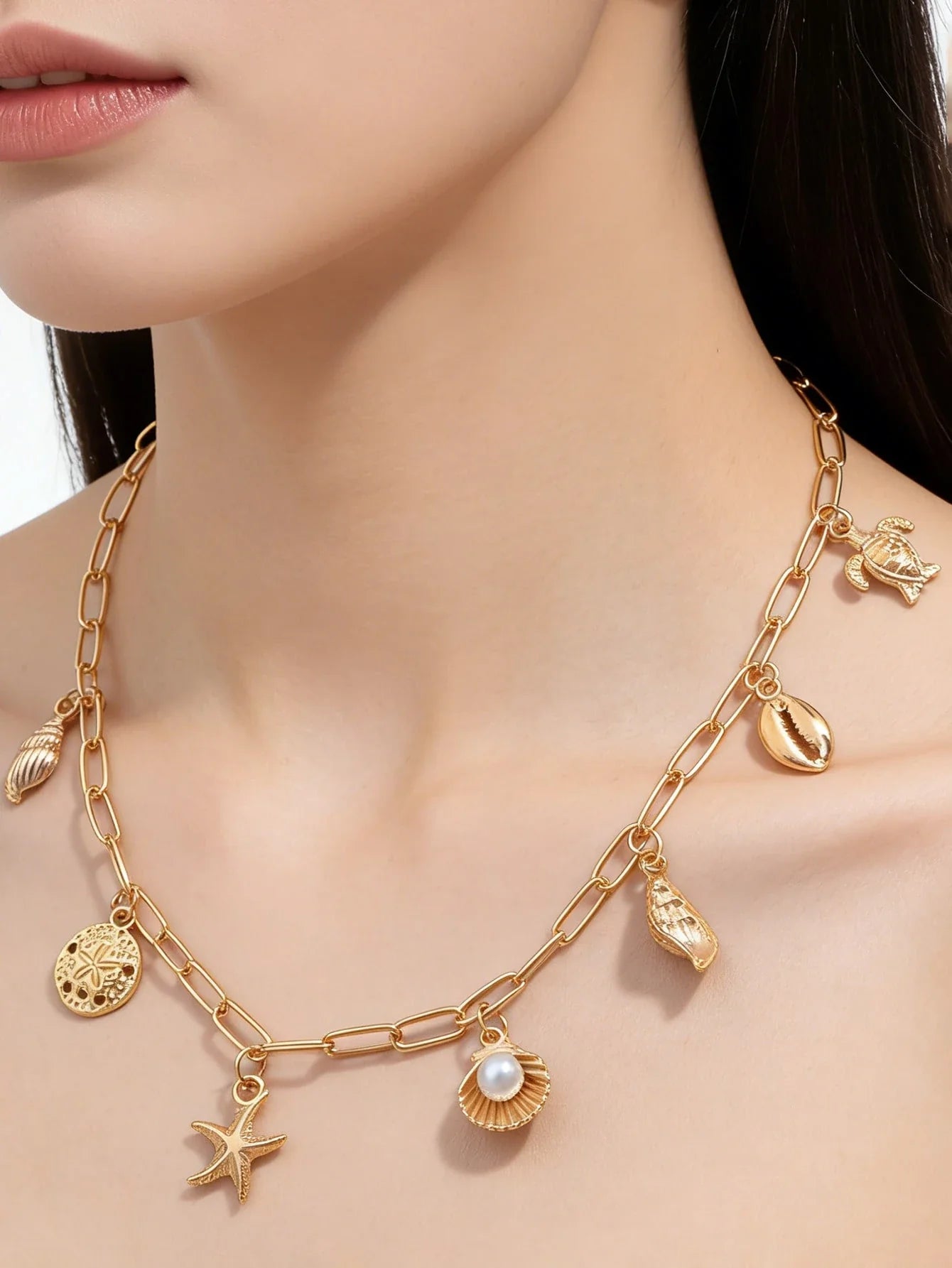 1pc Fashionable ZA Layered Necklace shein