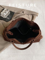 FEISTURE 1pc Spring & Summer Fashion Patchwork Denim Hand Bag shein