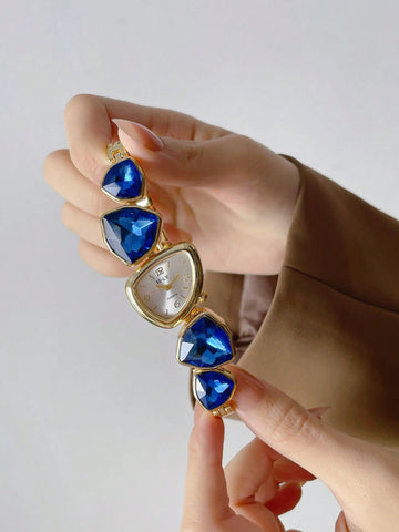 1pc New Casual Fashion Ladies' Bracelet Watch