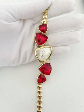 1pc New Casual Fashion Ladies' Bracelet Watch