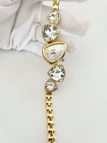 1pc New Casual Fashion Ladies' Bracelet Watch