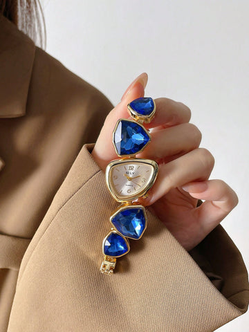 1pc New Casual Fashion Ladies' Bracelet Watch