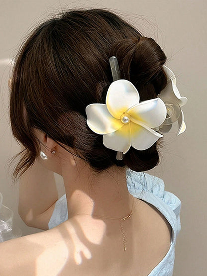Women Flower Decor Alligator Hair Clip