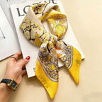 1pc Silk-Like Printed Neckerchief shein