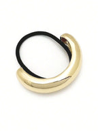1pc U-Shaped Gold Silver Hair Rope Long Hair Clip Retro Round Head Rope shein