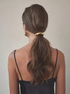 1pc U-Shaped Gold Silver Hair Rope Long Hair Clip Retro Round Head Rope shein