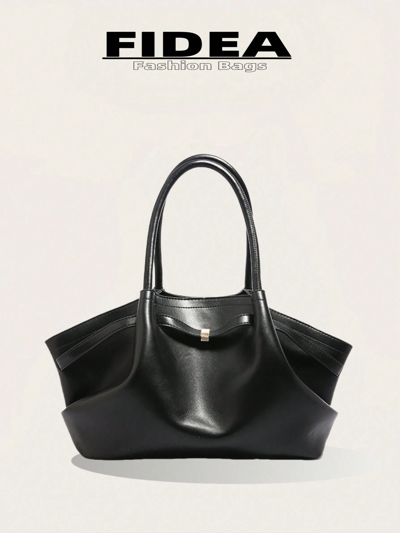 1 Pc Women's Large Capacity Handbag Vintage Lizard Texture PU Leather