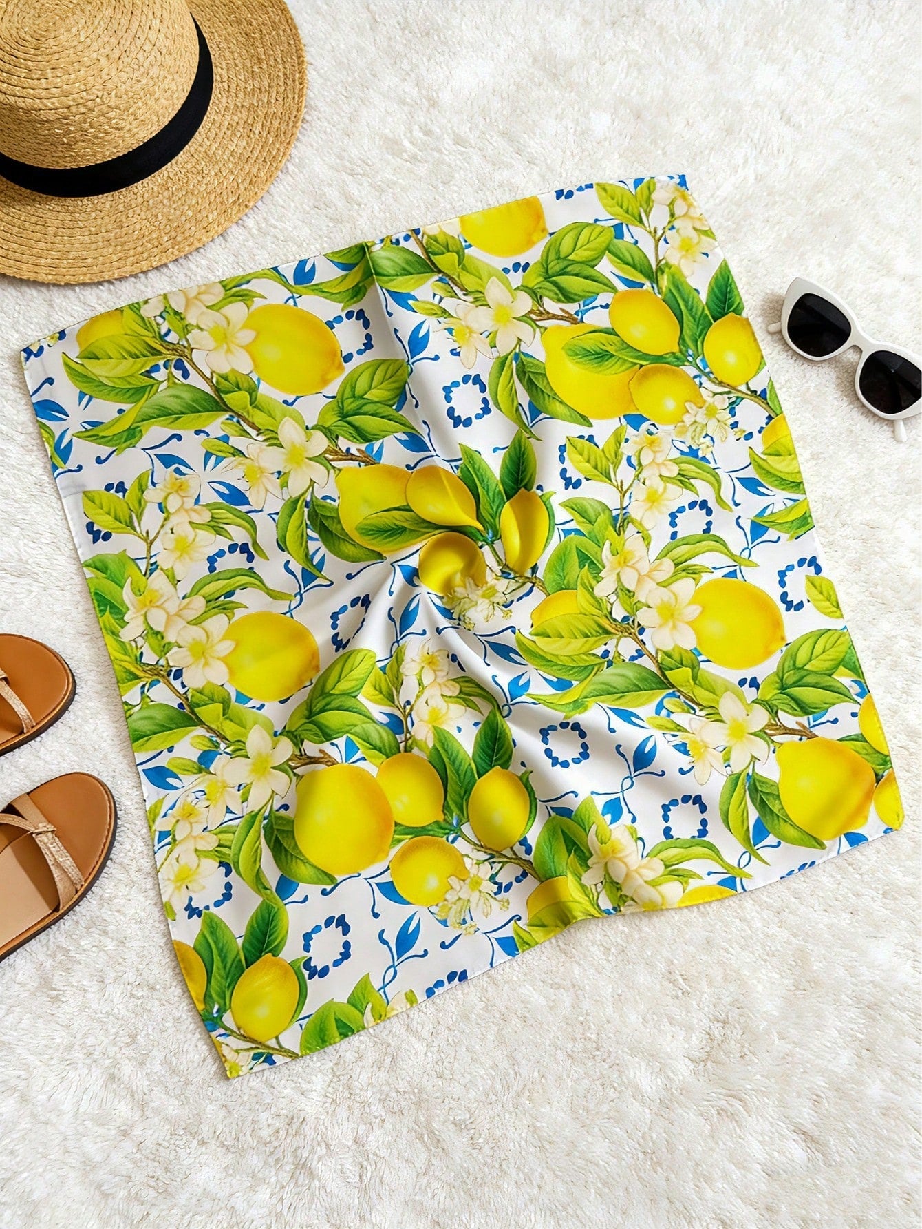 1pc Women's 70cm Spring New Arrival Silk Satin Scarf shein