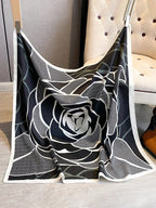 1pc Women's 90D Twill Elegant Minimalist Printed Scarf shein