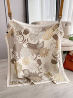 1pc Women's 90D Twill Elegant Minimalist Printed Scarf shein