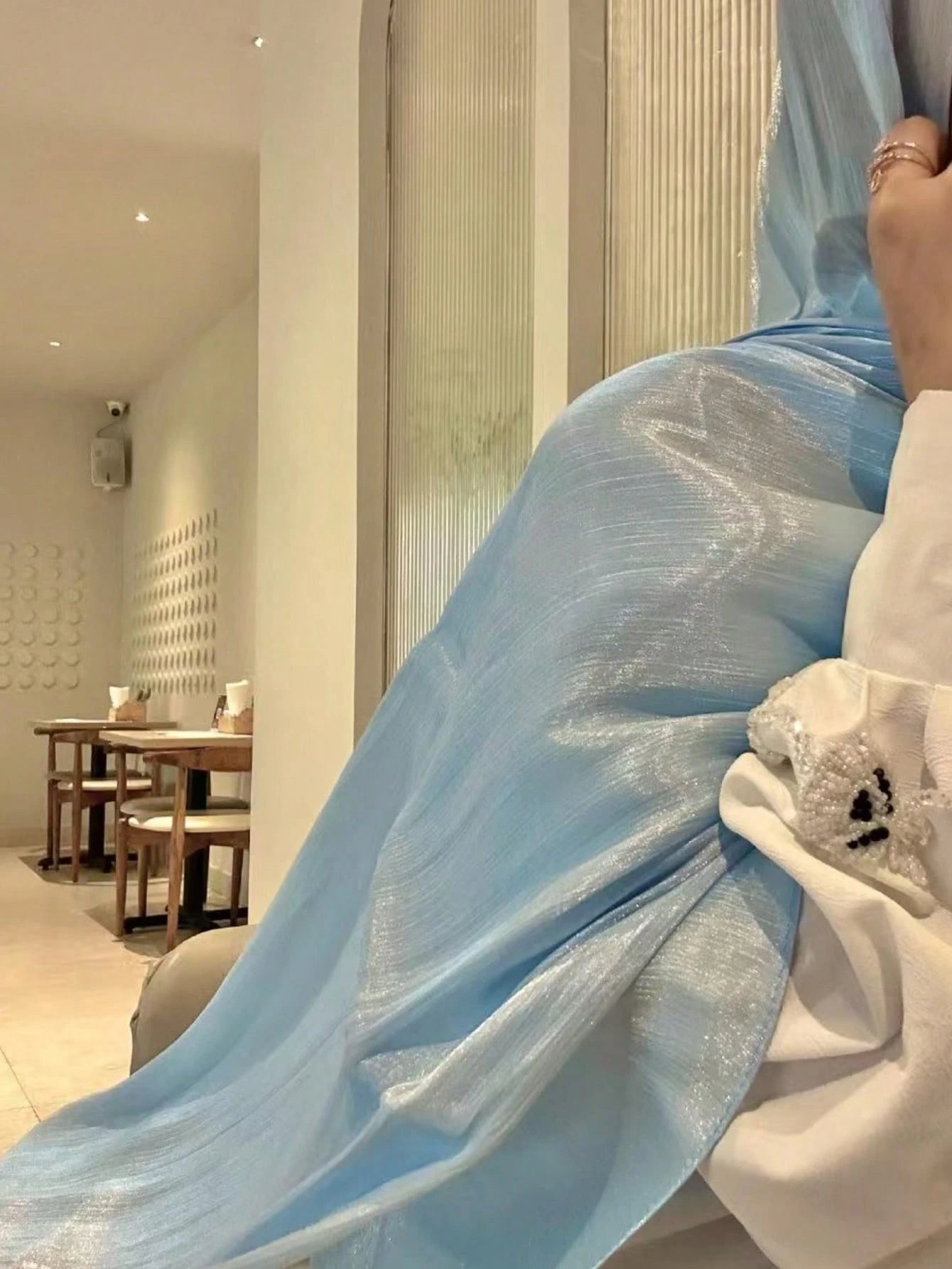 1pc Women's Basic Solid Color Silk-Like Elegant Shiny Soft Headscarf