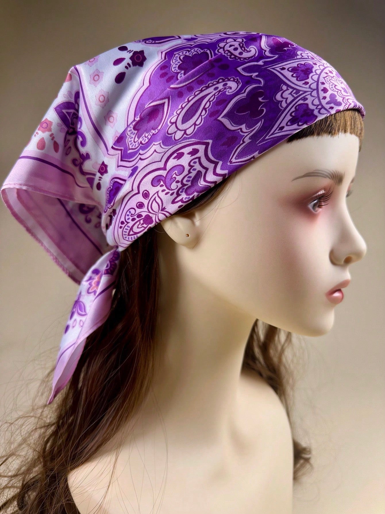 1pc Women's Elegant Mandala Floral Print Scarf shein
