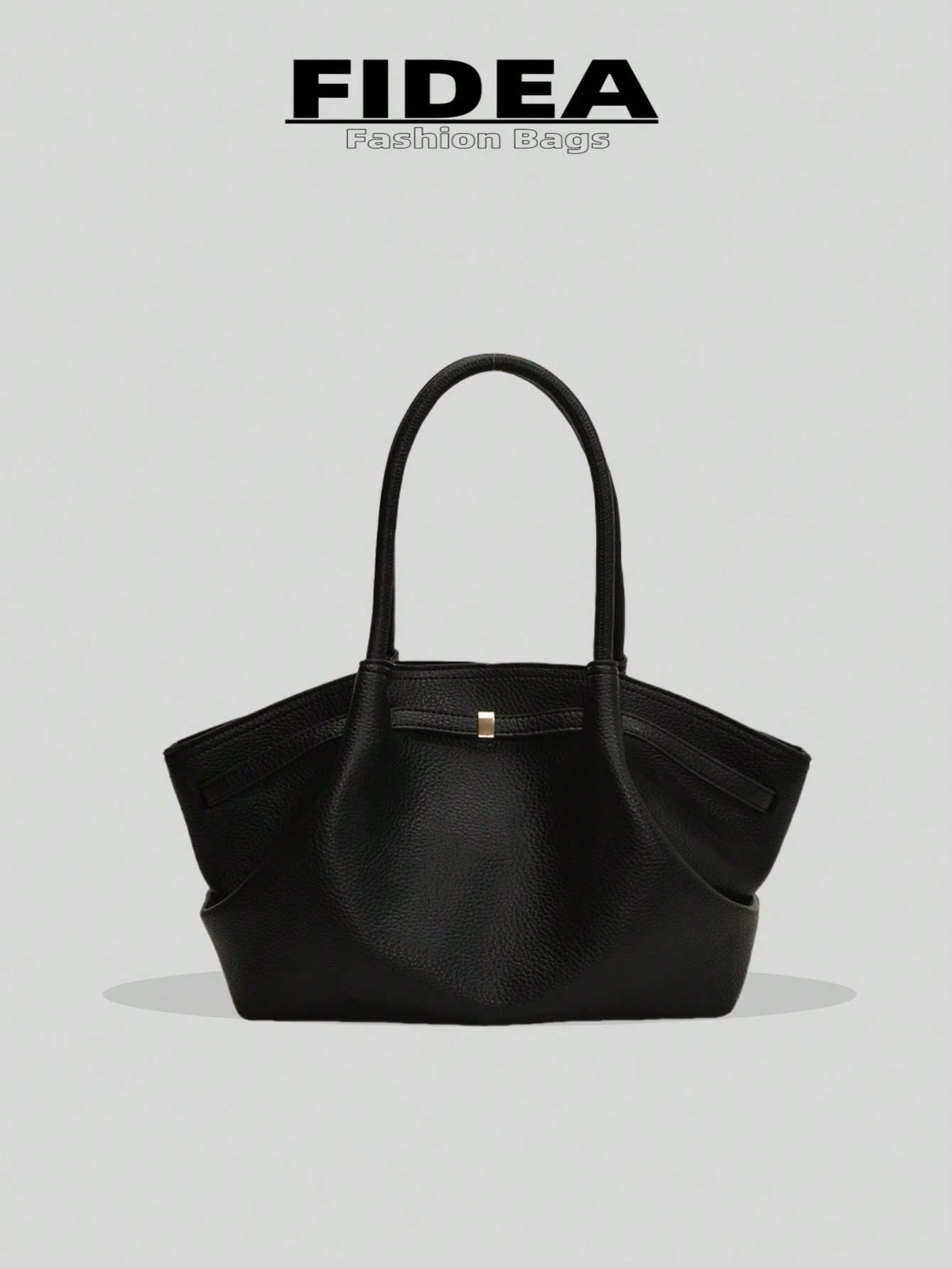 1 Pc Women's Large Capacity Handbag Vintage Lizard Texture PU Leather