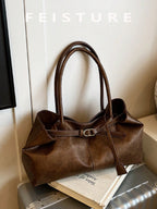 FEISTURE 1pc Spring & Summer Fashion Patchwork Denim Hand Bag shein