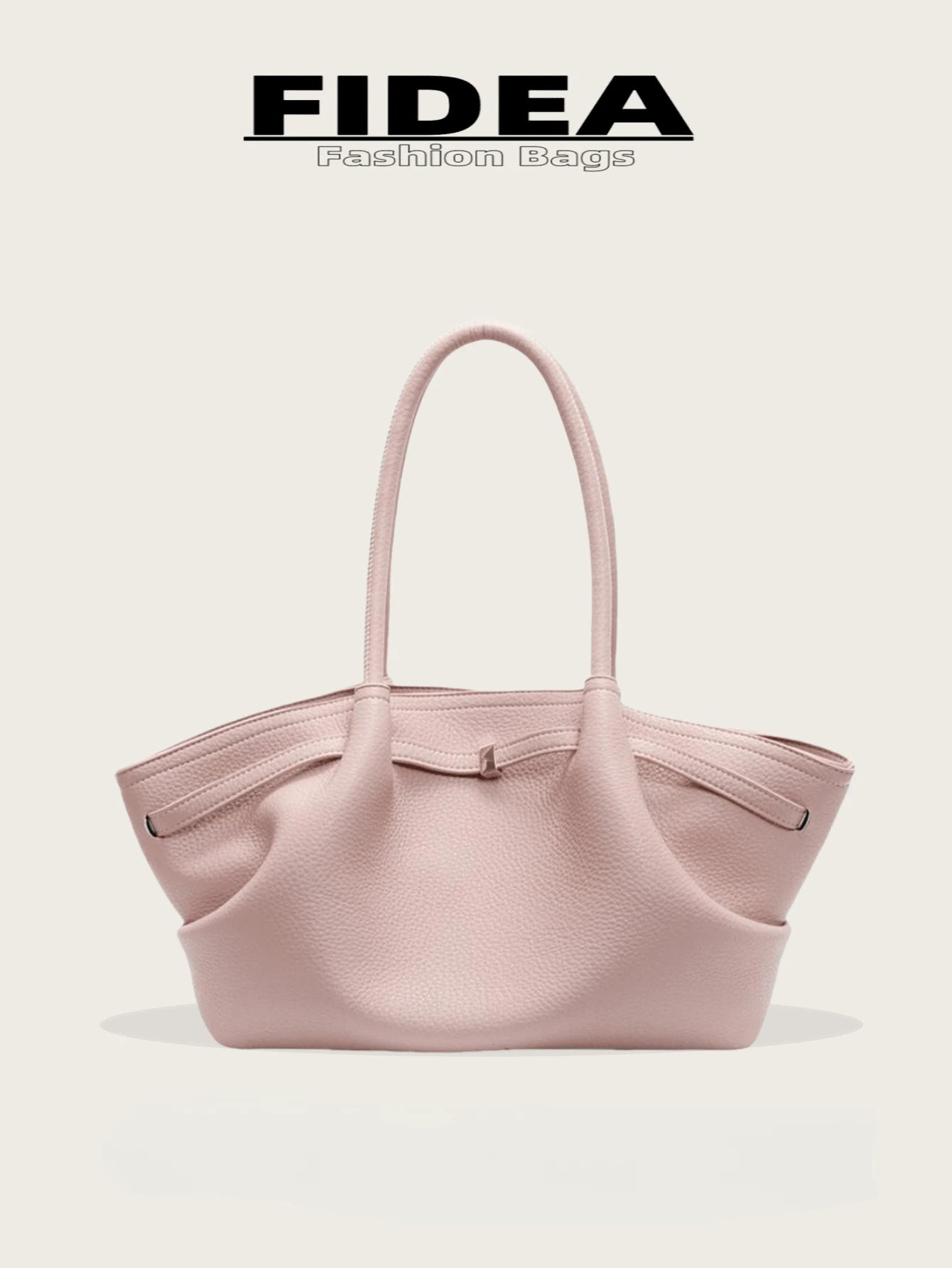 1 Pc Women's Large Capacity Handbag Vintage Lizard Texture PU Leather