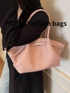 1 Pc Women's Large Capacity Handbag Vintage Lizard Texture PU Leather