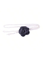 1pc Women's Multi-Color Camellia Flower Chain Belt shein