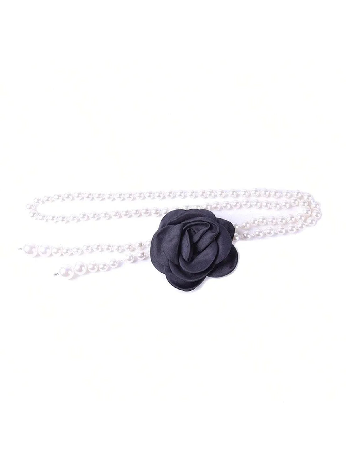 1pc Women's Multi-Color Camellia Flower Chain Belt shein