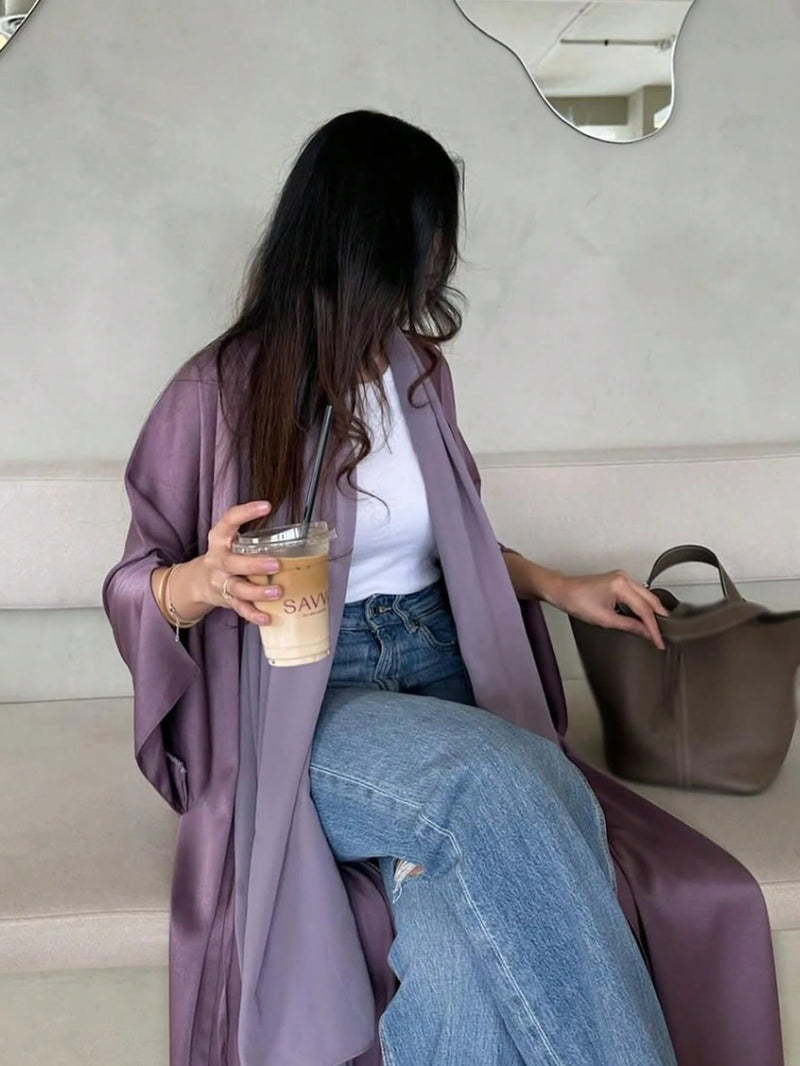 Elegant Dress Also Comes In A Long Abaya shein