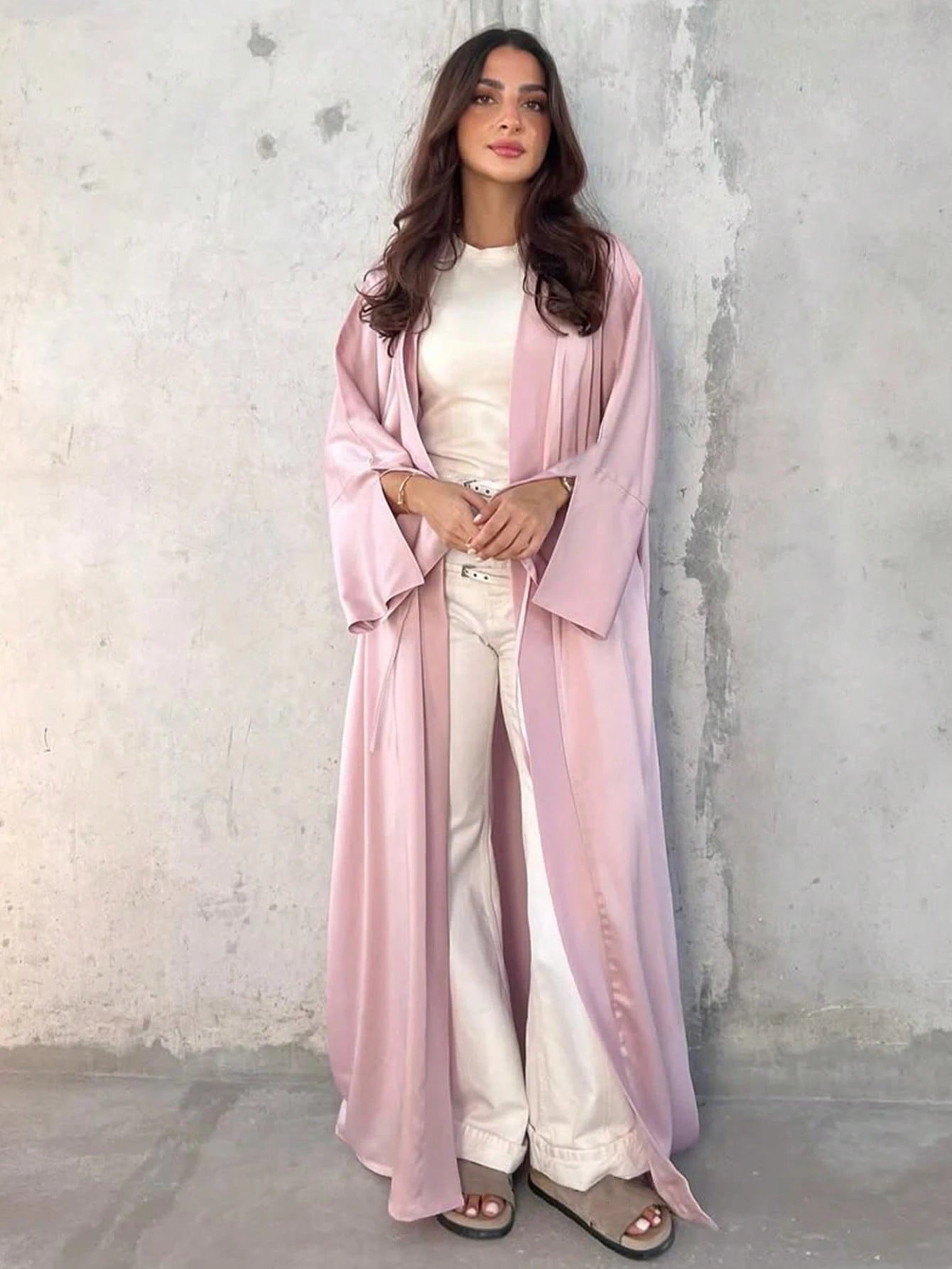 Elegant Dress Also Comes In A Long Abaya shein
