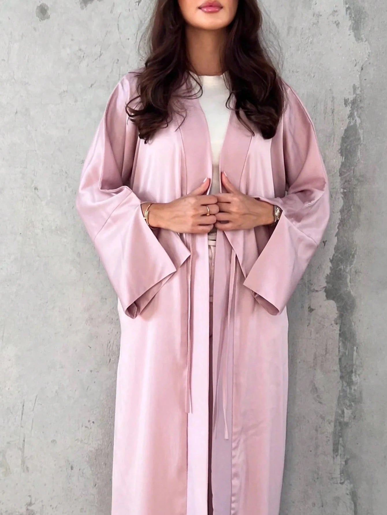 1pc Women's Satin Style Dress shein