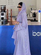 Elegant Dress Also Comes In A Long Abaya shein