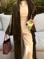 Elegant Dress Also Comes In A Long Abaya shein
