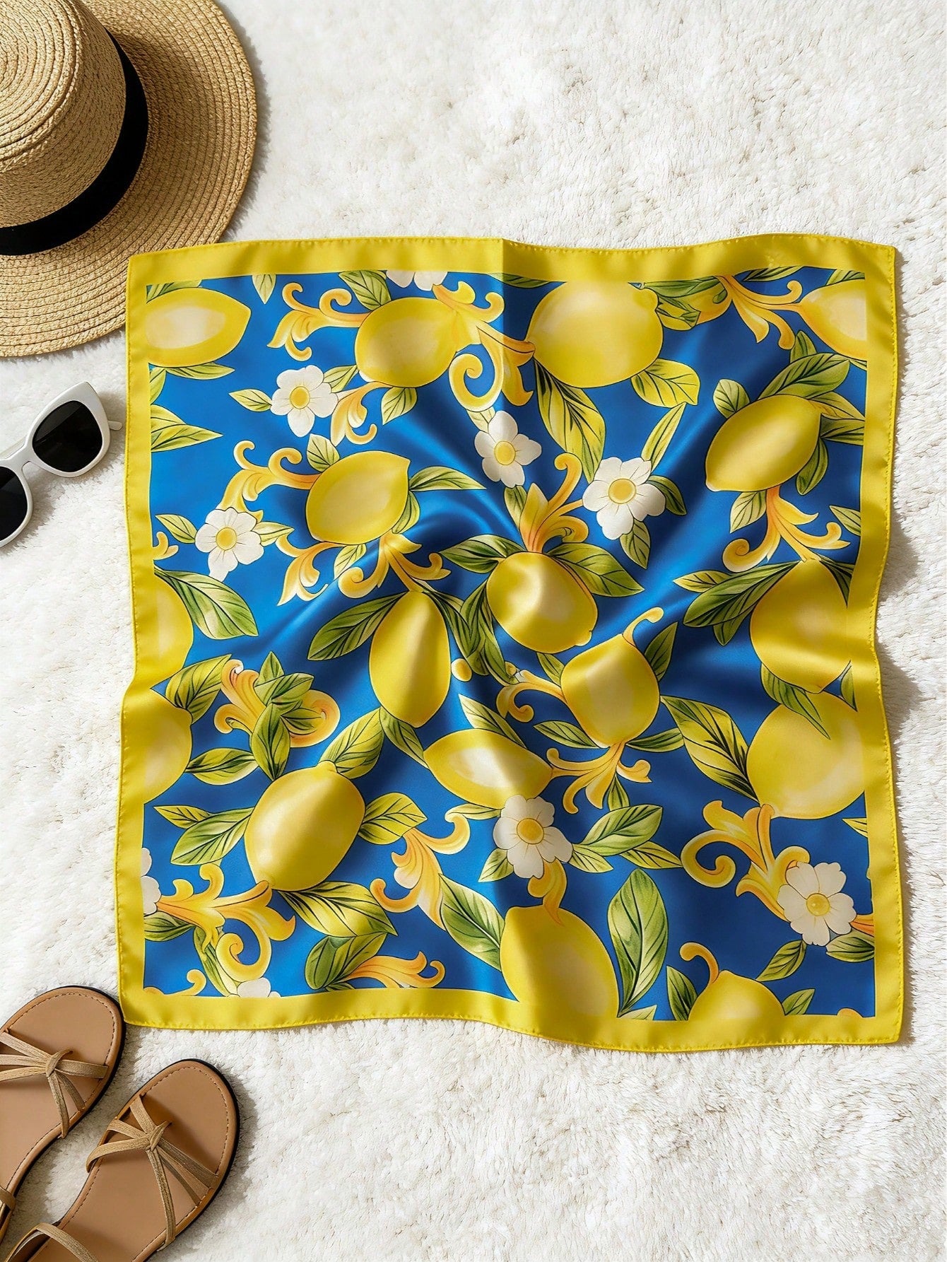 1pc Women's 70cm Spring New Arrival Silk Satin Scarf shein