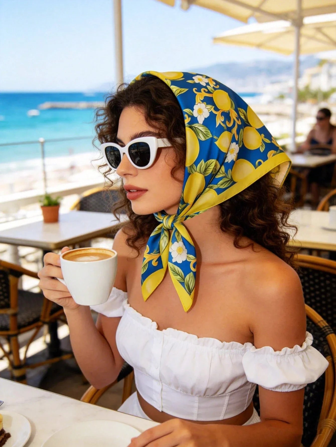 1pc Women's 70cm Spring New Arrival Silk Satin Scarf shein