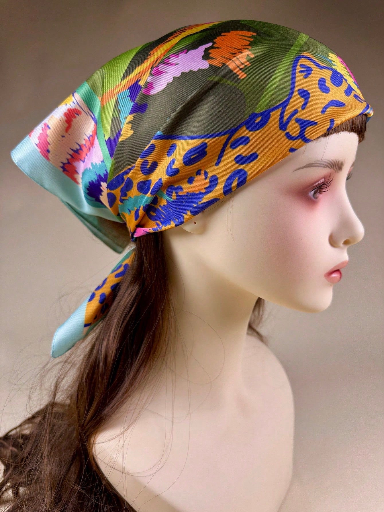 1pc Women's Elegant Mandala Floral Print Scarf shein