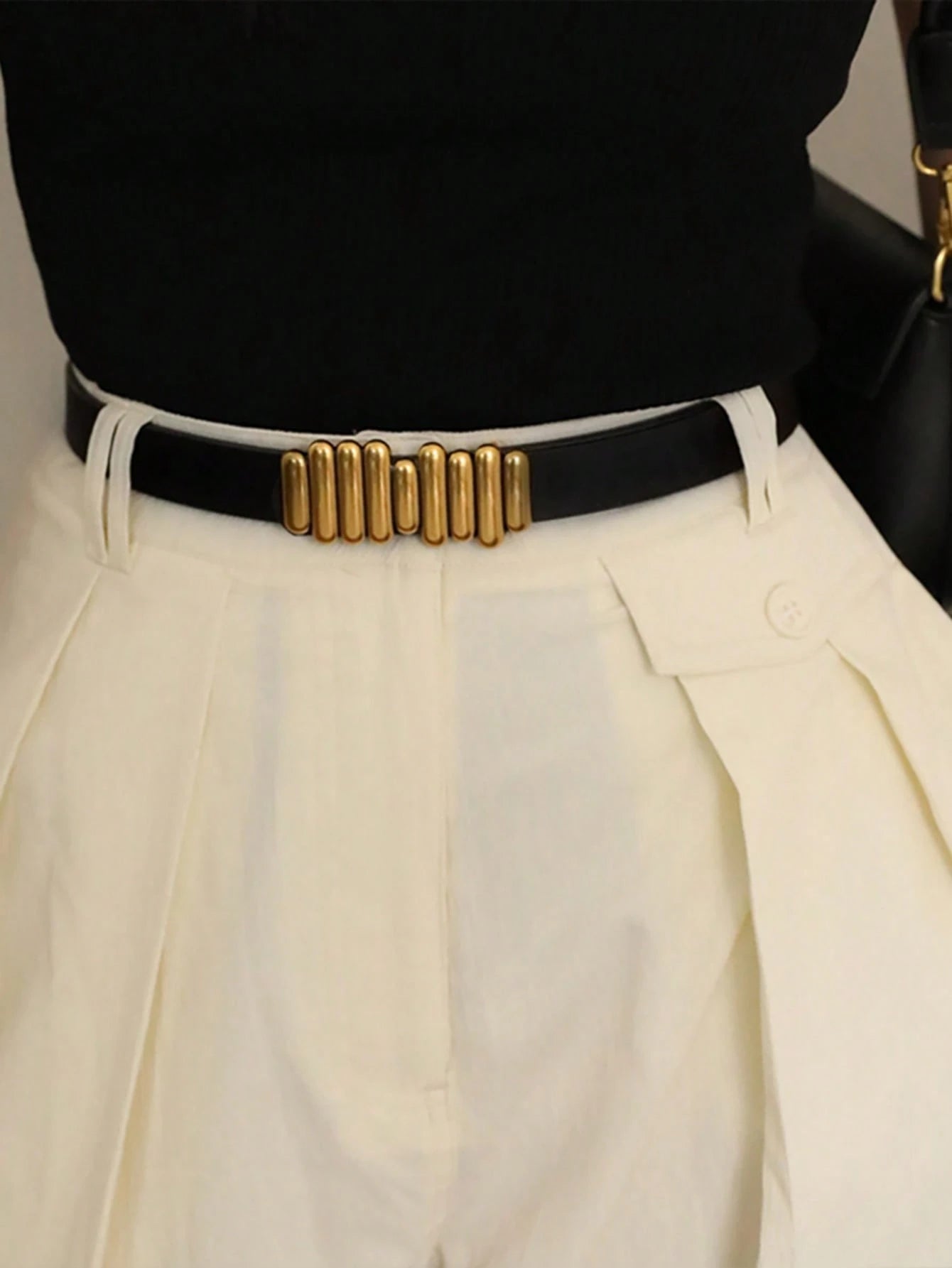 1pc Women's Versatile PU Leather Belt