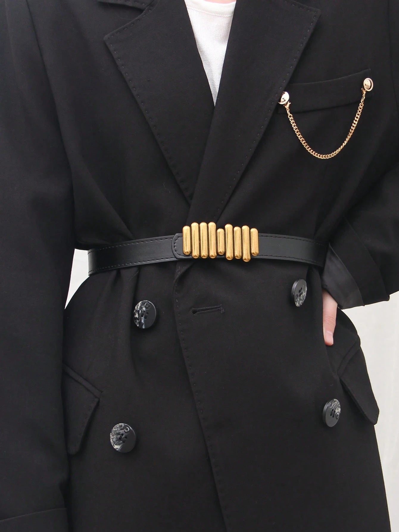 1pc Women's Versatile PU Leather Belt