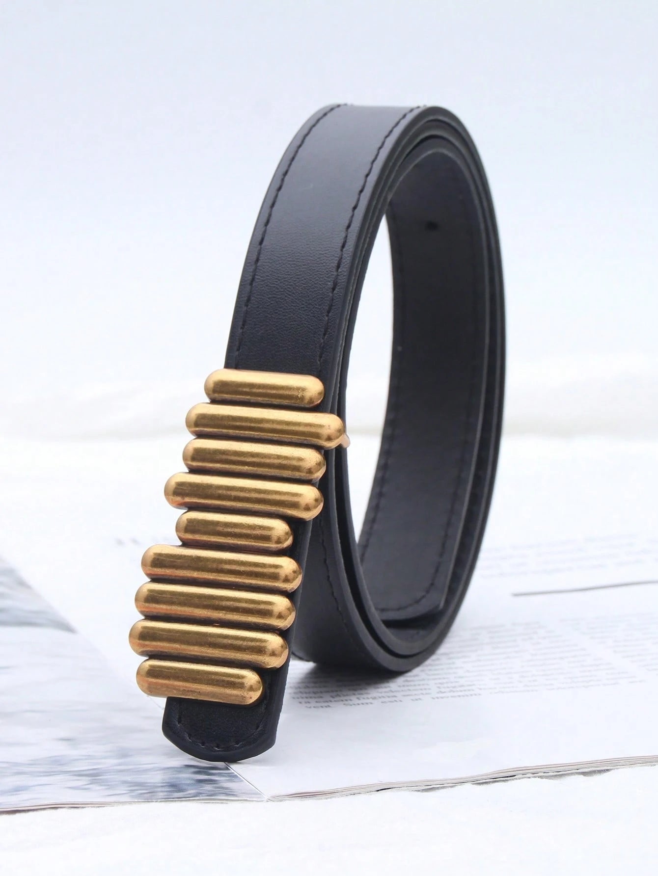 1pc Women's Versatile PU Leather Belt
