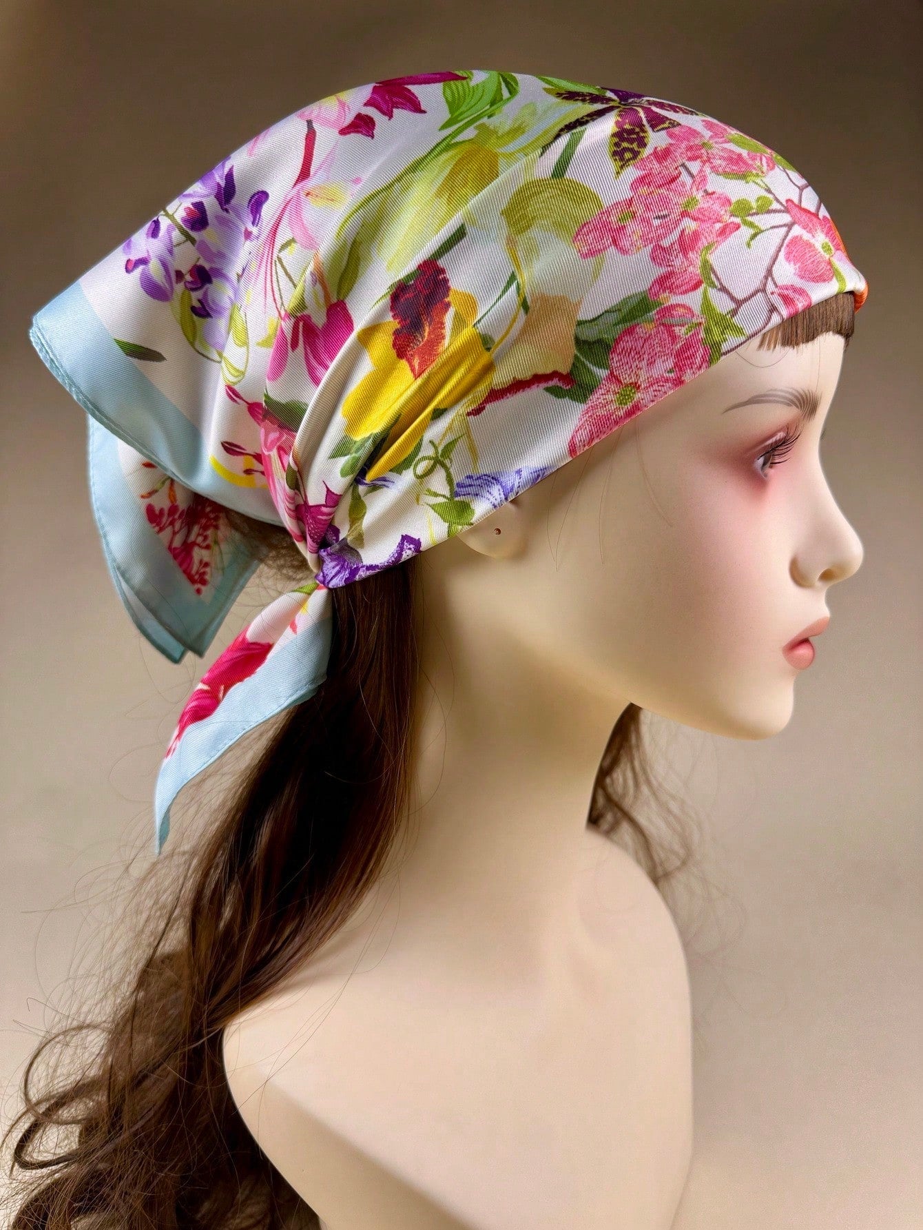 1pc Women's Elegant Mandala Floral Print Scarf shein