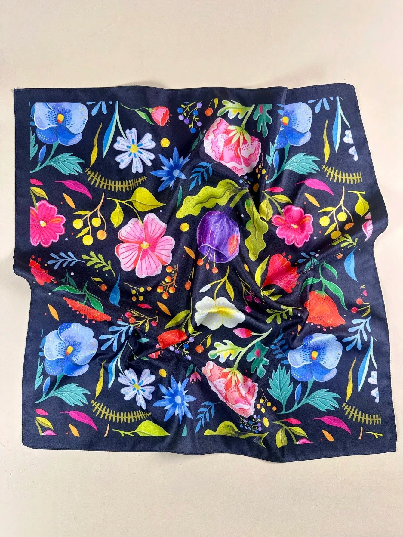 1pc Women's Elegant Mandala Floral Print Scarf shein