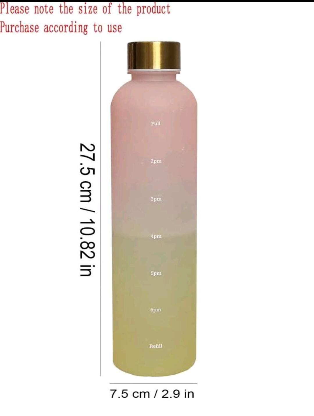 1pc Ombre Water Bottle shein