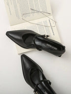 New Pointed Toe Flats Elegant Minimalist Fashion Versatile Women's Shoes shein