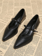New Pointed Toe Flats Elegant Minimalist Fashion Versatile Women's Shoes shein
