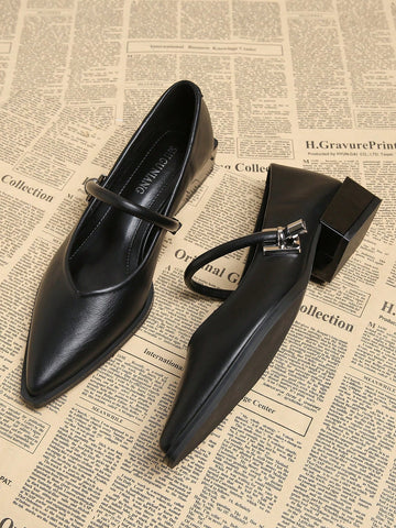 New Pointed Toe Flats Elegant Minimalist Fashion Versatile Women's Shoes